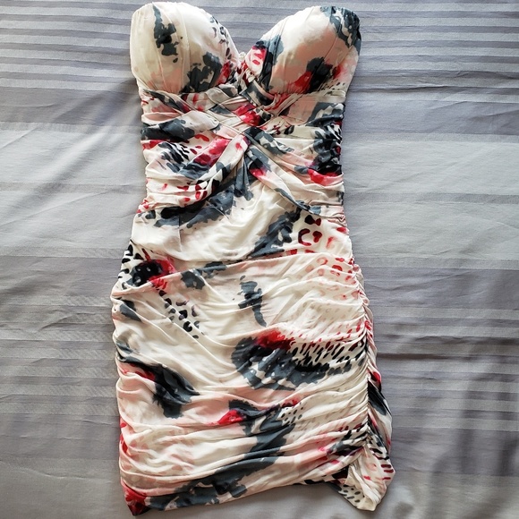 SOLD - Bebe Strapless Minidress - Size XS - Picture 4 of 6